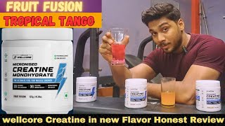 Wellcore Creatine now in Flavors 😋  Honest Review After using🔥 [upl. by Lanni]