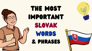 The most important Slovak words and phrases 🙌 🇸🇰 Learn Slovak Nauč sa po Slovensky [upl. by Mcafee974]