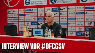 OFCCheftrainer Christian Neidhart vor Kickers Offenbach vs 1 Göppinger SV [upl. by Nevin]