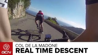 Col De La Madone Real Time Descent [upl. by Salokcin179]