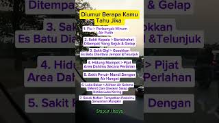 Tips Jitu Saat Sakit manfaatkesehatan [upl. by Haiacim]