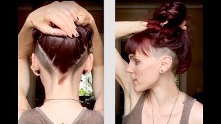 Womens Undercut  Double Side Shave Undercut [upl. by Adnimra]