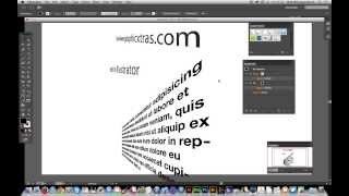 Illustrator CC  3D perspective text and graphic styles tutorial [upl. by Refotsirk]