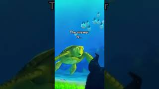 Even shook the sea turtle off that question funny disney [upl. by Bluma17]