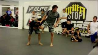 Chael Sonnen How to defend Anderson Silvas SingleLeg Takedowns [upl. by Adella]