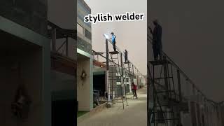 128 Solar panels structure installation in sahianwala vip working ⚡️solartower solarinstallation [upl. by Awad85]