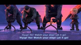 FROZEN  Frozen Heart  Official Disney 3D Movie Clip  Sing Along Words [upl. by Halpern]