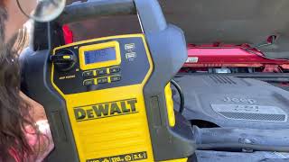 Jumpstarting Dead Car Battery w DeWALT DXA3j14 [upl. by Maureene]