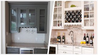 75 White Home Bar With Stone Tile Backsplash Design Ideas Youll Love ☆ [upl. by Monaco]