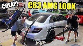 Making Our 6Speed Mercedes C300 Look Like a C63 AMG for CHEAP [upl. by Akzseinga141]