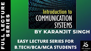 Introduction To Communication System  Communication System BTech  4Th Sem  Lect 1 [upl. by Ap]