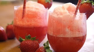 Strawberries and Cream Champagne Floats [upl. by Fernas]