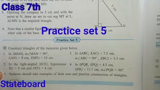 Practice set 5 class 7th maths [upl. by Sonia343]