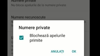 Blocare apeluri de la numere private quotnecunoscutequot [upl. by Dorise]