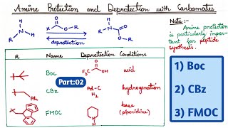 Protecting Groups for Amines Boc CBz and FMOC  Part02 [upl. by Ecirtnas]