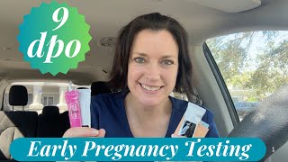 9 DPO Early Pregnancy Testing [upl. by Annairt]