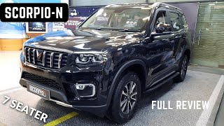 2022 Mahindra ScorpioN 7 Seater Premium SUV Full Detailed Review  Sunroof Interiors Features [upl. by Libna]