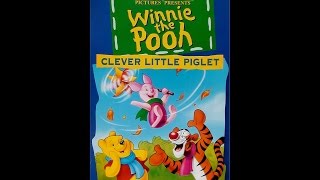 Digitized opening to Winnie the Pooh Clever Little Piglet UK VHS [upl. by Bryce]