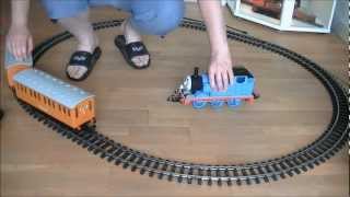 Bachmann G scale Thomas the tank engine with Annie amp Clarabel [upl. by Analat]