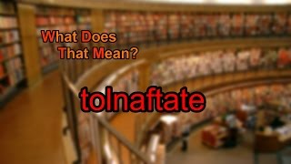 What does tolnaftate mean [upl. by Yojal446]