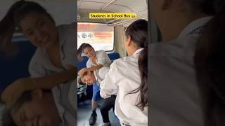 Students and School bus 🚌 shorts ytshorts sejalgabashorts schoollife teacherlife [upl. by Etsirk]