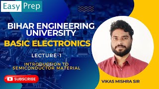 L1 Semiconductor material  Basic Electronics  Bihar Engineering University beu [upl. by Aranat638]