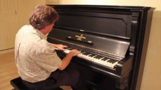 Vintage 1900 Steinway Upright Piano with Original Ivory Keys [upl. by Ennahgiel683]