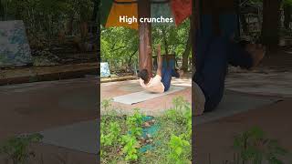 Belly fit abdomen exercises high crunches [upl. by Nosauq]