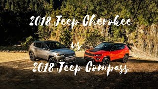 2018 Jeep Cherokee vs 2018 Jeep Compass [upl. by Hiram]