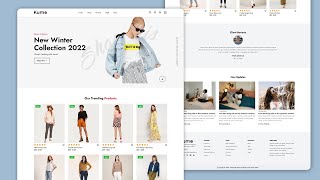 How To Make Ecommerce Website Using HTML And CSS Step By Step  Complete Responsive Design [upl. by Fawn248]