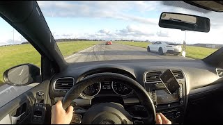 2013 Golf R On Track POV Casual Laps [upl. by Gollin296]