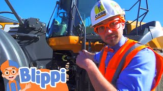 Blippi Explores a Digger  Blippi  Learning Videos for Kids [upl. by Jovitta]