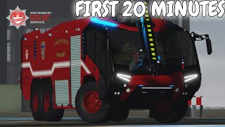 FIRST 20 MINUTE IN Roblox Fire Response Kenterbury [upl. by Magdalena]