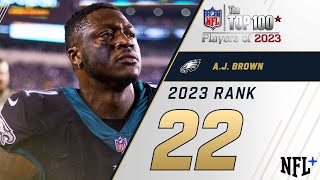 22 AJ Brown WR Eagles  Top 100 Players of 2023 [upl. by Aseyt]