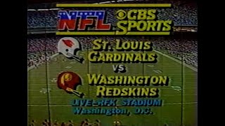 1981 Week 9  Cardinals vs Redskins [upl. by Acimot]