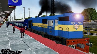 Jaisalmer  Kathgodam Ranikhet Express  VTA WDM3D  MSTS Indian Railways  Train Simulator [upl. by Ralyt]