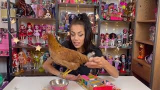 Opening a Surprise Doll with Peep the Chicken Farmer Barbie [upl. by Namzzaj]