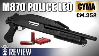 Cyma  Remington M870 LEO Police Shotgun CM352 Airsoft Review Deutsch [upl. by Cade]