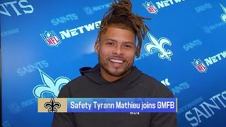 Tyrann Mathieu discusses the Saints early success this season on GMFB [upl. by East635]