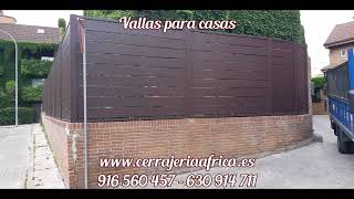 ▷ Vallas modernas para casas ☎ 916 560 457 · Cerrajeria Africa [upl. by Eirehc191]