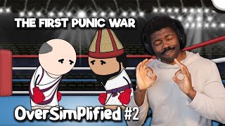 The First Punic War by OverSimplified Part 2  The Chill Zone Reacts [upl. by Asihtal]