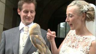 Flying the Knot Wedding Video  Wedding Rings delivered by Owl filmed by James Capper [upl. by Arihs]