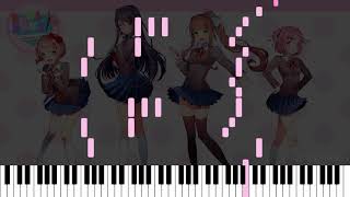 DDLC Doki Doki Literature Club Piano Arrangement [upl. by Natsyrk]