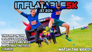 Are you ready ⁉️ The WORLDs Biggest Inflatable Obstacle Fun Run 🤯 [upl. by Dollie]