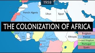 Colonization of Africa  Summary on a Map [upl. by Leidgam]