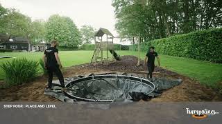 Round Avyna ProLine InGround Trampoline Installation [upl. by Adlesirg436]