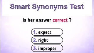 Synonyms Quiz  Test your English vocabulary [upl. by Nwahsud]