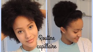 ♡Routine capillaire Wash And Go  Afro Puff♡ produits faits maison [upl. by Atworth902]