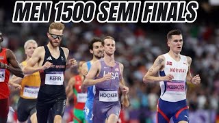 Jakob Ingebrigtsen Takes Early Lead Against Josh Kerr in 1500m SemiFinal 2024 Paris Olympics [upl. by Ardyaf91]