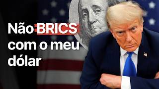 quotNão tentem substituir o DÓLARquot alerta Trump [upl. by Haneen]